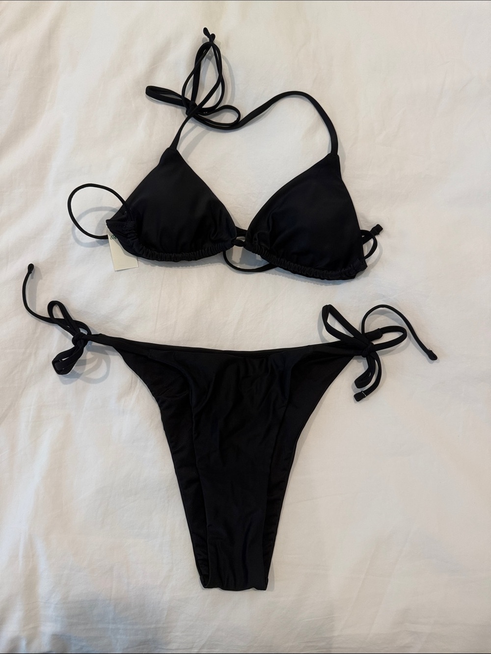 Black aerie bathing suit NWT size small top, medium bottoms